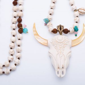 Collar Skull Hueso | Preciosas Indigenas Joyas
