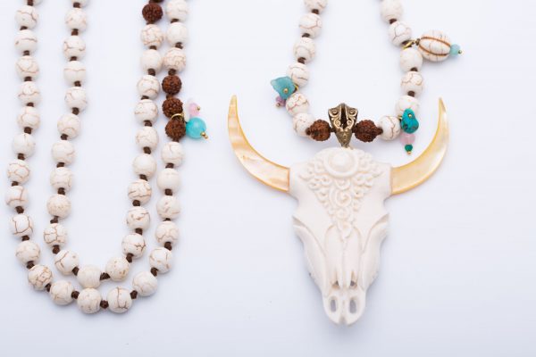 Collar Skull Hueso | Preciosas Indigenas Joyas